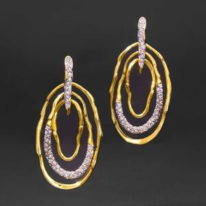 Alexis Bittar Solanales Crystal Pavé Mobile Post Earrings